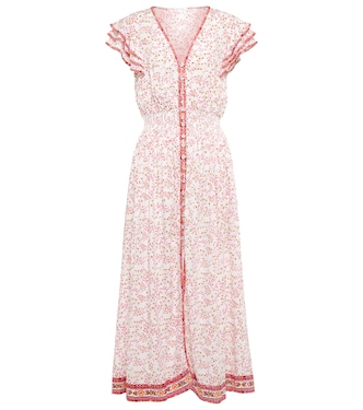 Robe midi Della à fleurs | Poupette St Barth