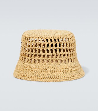 Raffia bucket hat | Prada