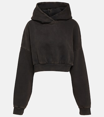 Cropped-Hoodie aus Baumwoll-Fleece | Entire Studios
