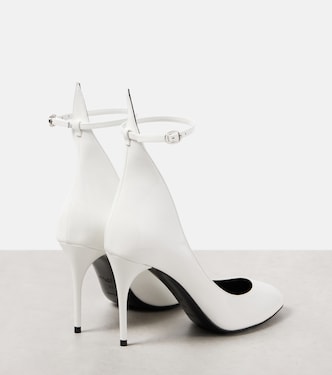 Décolleté 90 patent leather pumps in white - Alaia | Mytheresa