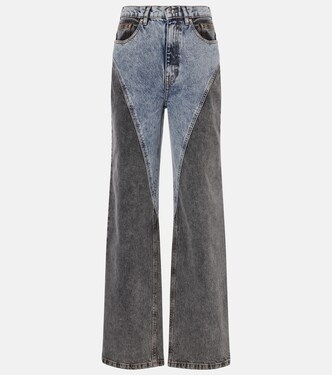 Paneled high-rise wide-leg jeans | Rotate