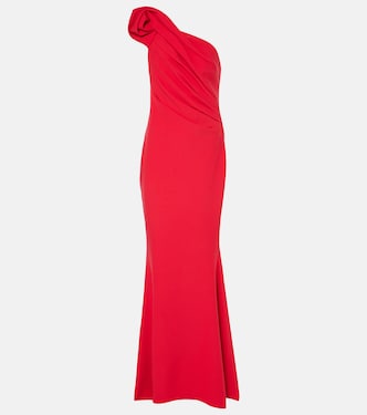 Tanna one-shoulder crêpe gown | Safiyaa