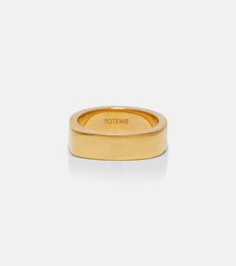 Signature18kt gold-plated ring | Toteme