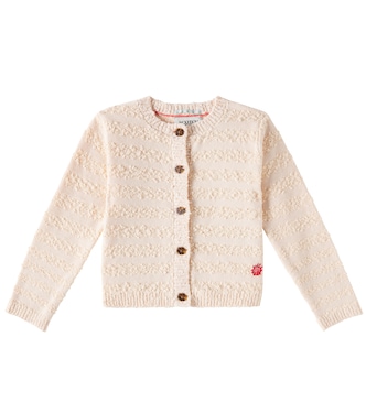 Cotton-blend bouclé cardigan | Scotch & Soda Kids