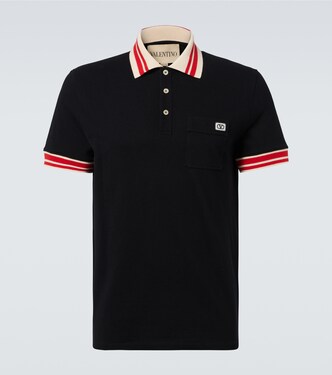 VLogo cotton piqué polo shirt | Valentino