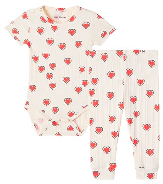 Baby printed bodysuit and pants set | Mini Rodini