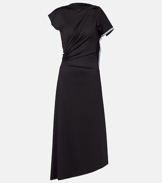 Draped asymmetric midi dress | Victoria Beckham