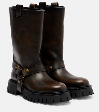 Kurt leather biker boots | Golden Goose