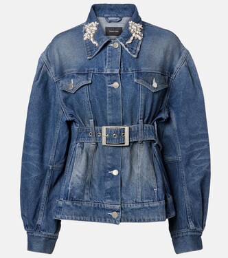 Turbo embellished denim jacket | Simone Rocha