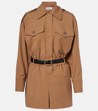 Twill romper | Self-Portrait