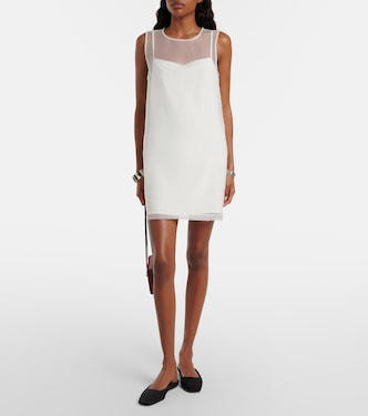 Brea layered shift dress in white - Staud | Mytheresa