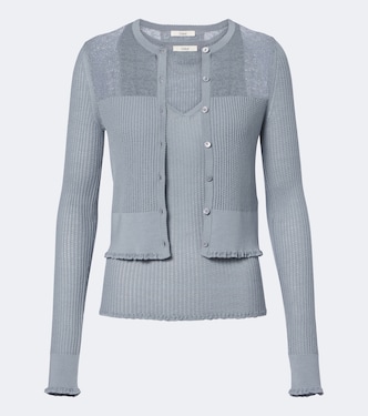 Knitted wool top and cardigan set | Chloé