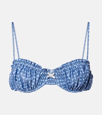 Moana checked bikini top | Faithfull