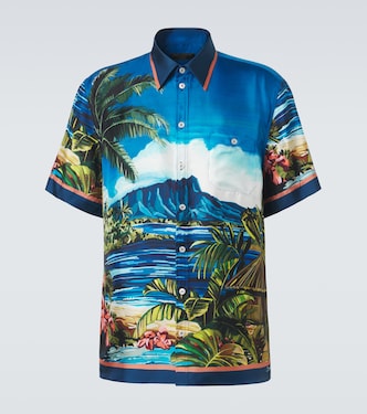 Printed silk twill shirt | Dolce&Gabbana