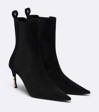 Embellished suede ankle boots | Gucci