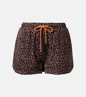 Short de running Ludlow Lucky à imprimé léopard | The Upside