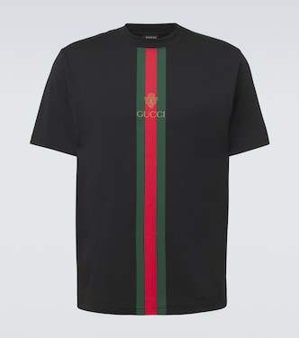 Web Stripe cotton T-shirt | Gucci