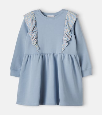 Ruffled cotton jersey dress | Stella McCartney Kids