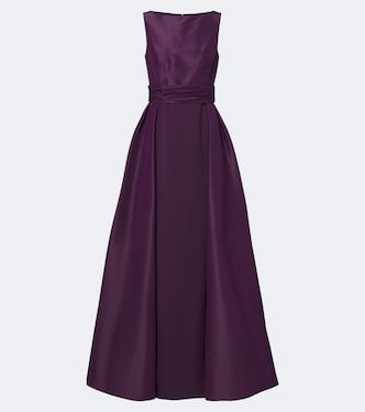 Pleated silk taffeta gown | Carolina Herrera