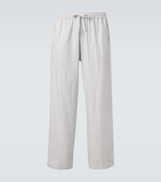 Julian striped cotton poplin wide-leg pants | Umit Benan