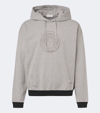 Medusa cotton jersey hoodie | Versace