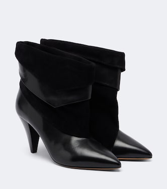 Lyone leather and suede ankle boots | Isabel Marant