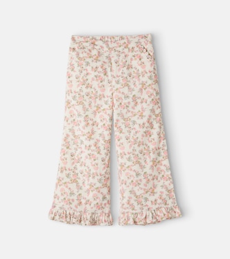 Florali floral cotton corduroy pants | Louise Misha
