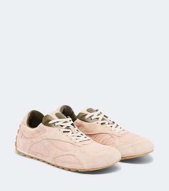 Orbit Flash suede-trimmed sneakers | Bottega Veneta