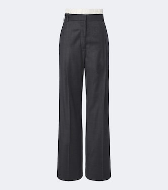 Virgin wool wide-leg pants | Róhe