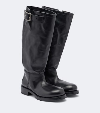 Leather biker boots | Balenciaga