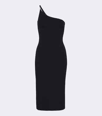 One-shoulder crêpe jersey midi dress | Gucci