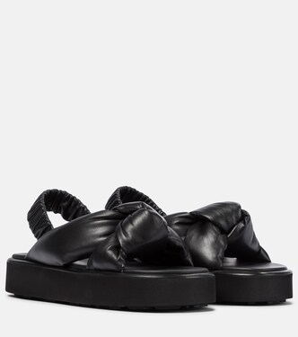 Sandalen aus Leder | Miu Miu