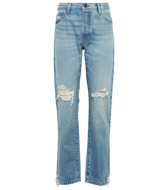Le Slouch low-rise distressed jeans | Frame