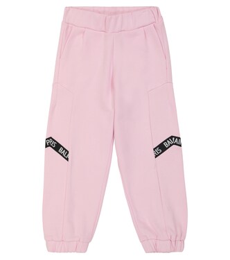Pantalon de survêtement en coton à logo | Balmain Kids