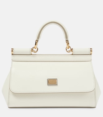 Bolso al hombro Sicily Small de piel | Dolce&Gabbana