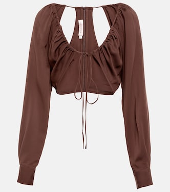 Ruched crop top | Christopher Esber