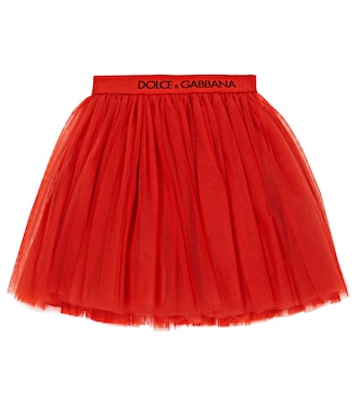 Jupe en tulle à logo | Dolce&Gabbana Kids
