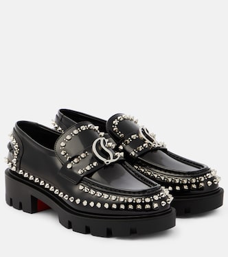CL Moc Lug Spikes leather loafers | Christian Louboutin