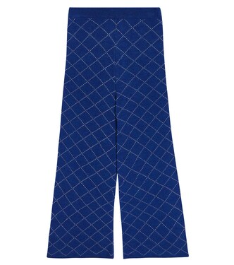 Ona knitted checked wool pants | Morley