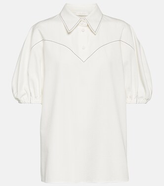 Puff-sleeve cotton blouse | Chloé