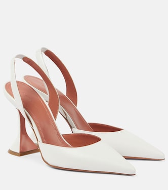Holli 95 leather slingback pumps | Amina Muaddi