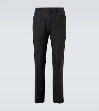 Dyllan wool and mohair twill slim pants | Tom Ford