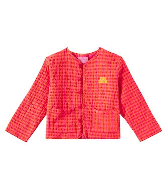 Vichy padded cotton-blend jacket | Bobo Choses