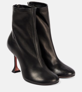 Iris 95 leather ankle boots | Amina Muaddi
