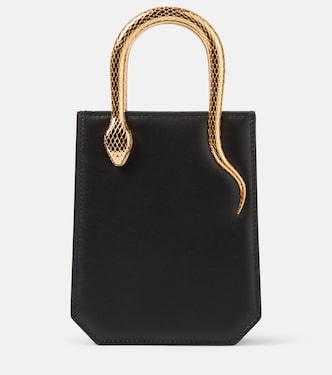 Serpentine Mini leather tote bag | Bvlgari