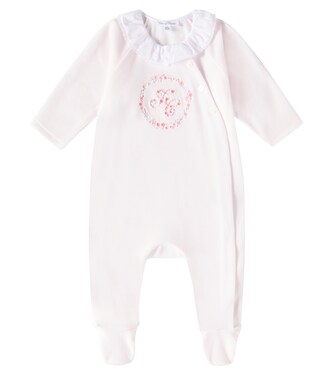 Baby embroidered cotton-blend onesie | Tartine et Chocolat