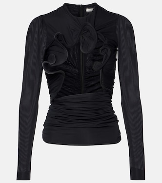 Hollow Venus cutout mesh top | Christopher Esber