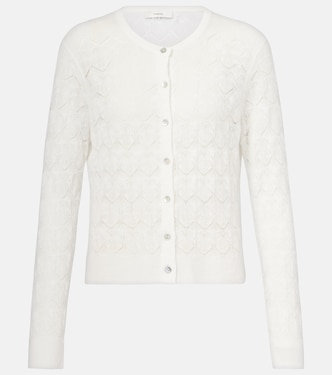 Pointelle cotton cardigan | Vince