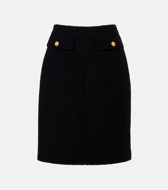 Wool-blend bouclé midi skirt | Chloé