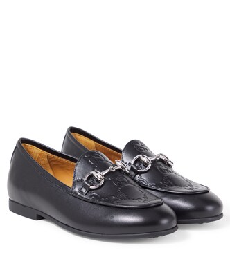 GG Horsebit leather loafers | Gucci Kids